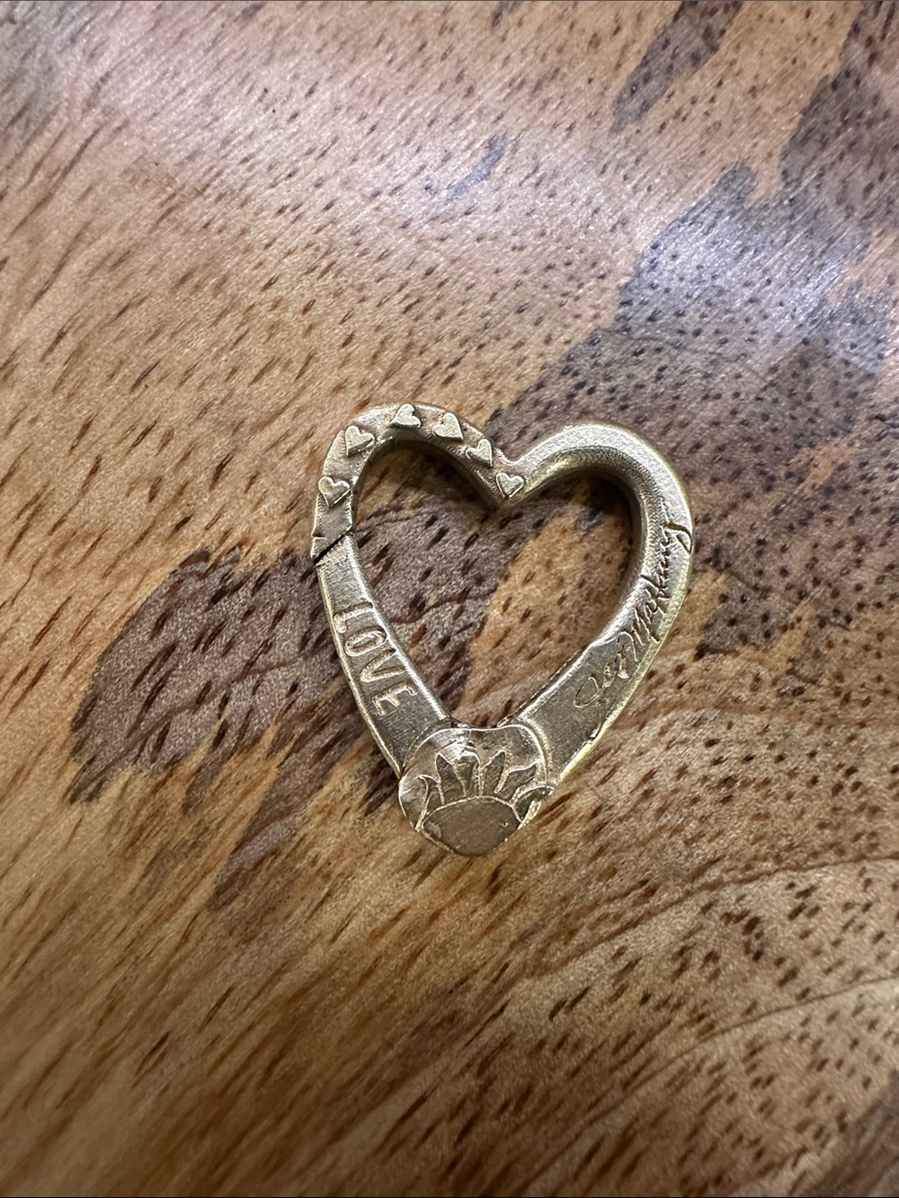 14 k gold Jes MaHarry charm holder and connector.